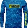 BAW PHANTOM FISHING RIPPLED LONG SLEEVE PERFORMANCE SHIRT