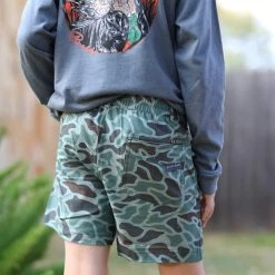 Burlebo Youth Shorts - Retro Duck Camo Other Brands 5 Burlebo Youth Shorts - Retro Duck Camo Other Brands