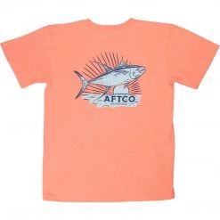 Aftco BT4324 YOUTH ICED TEA SS TEE - Neon Peach Heather Other Brands