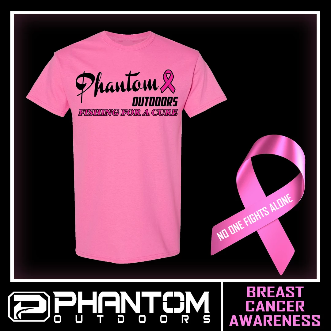 Phantom Outdoors Phantom "Fishing For A Cure" Tee 3 Phantom Outdoors Phantom "Fishing For A Cure" Tee