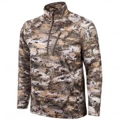 HUNTWORTH MEN'S LIGHTWEIGHT ¼ ZIP HUNTING SHIRT - DISRUPTION