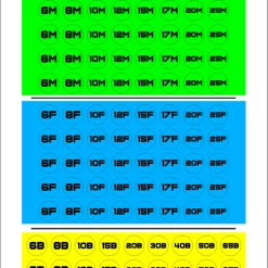 Print Charleston Fishing Accessories Phantom LINE BRAIN Labels