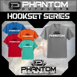 Phantom Outdoors MENS Phantom "Hookset" Series Tees