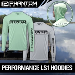 Phantom Outdoors Hooded Performance Shirts MENS