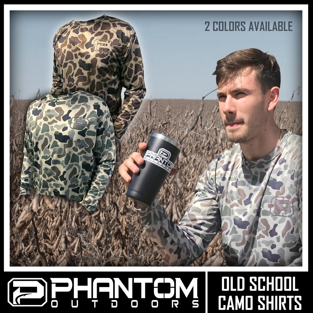 Aneemson Phantom Outdoors Old School Camo Performance Shirts 3 Aneemson Phantom Outdoors Old School Camo Performance Shirts