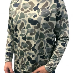 Aneemson Phantom Outdoors Old School Camo Performance Shirts