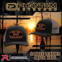 Richardson Phantom Outdoors "Santee" Leather Patch Hat HATS
