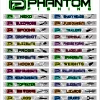 Print Charleston Phantom TACKLE BOX Labels