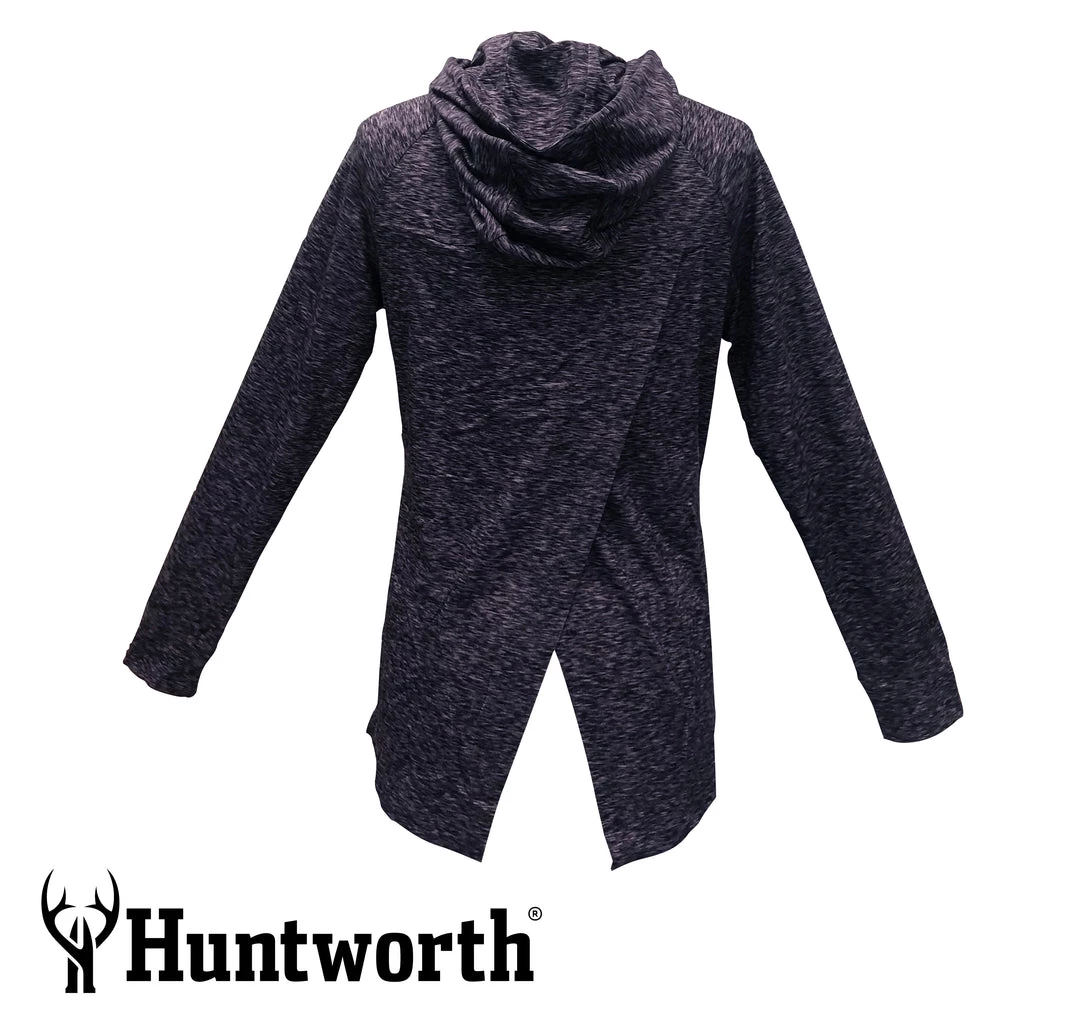 HUNTWORTH Ladies Lightweight Heather Hoodie 4 HUNTWORTH Ladies Lightweight Heather Hoodie