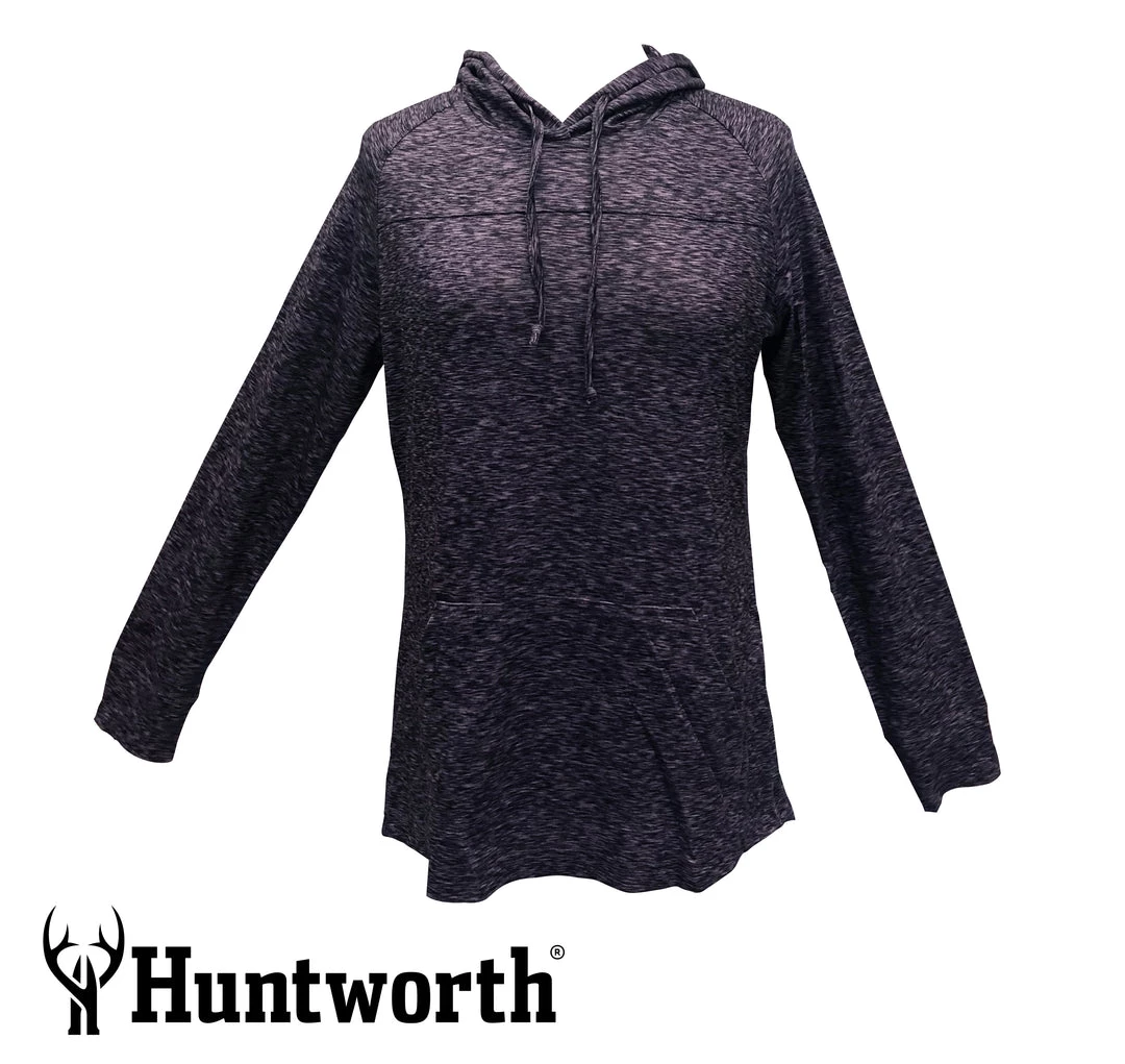 HUNTWORTH Ladies Lightweight Heather Hoodie 3 HUNTWORTH Ladies Lightweight Heather Hoodie