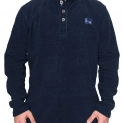 Anglers Banded Firepit Fleece Henley