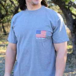 Other Brands Burlebo Dog And Flag - SS Pocket