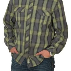 Anglers Banded Poplin Long Sleeve Shirt