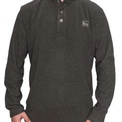 Anglers Banded Firepit Fleece Henley