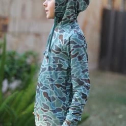 Burlebo Youth Retro Duck Camo Hoodie