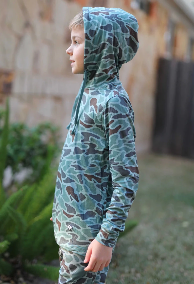 Burlebo Youth Retro Duck Camo Hoodie 4 Burlebo Youth Retro Duck Camo Hoodie