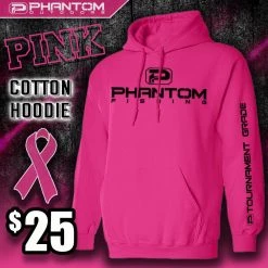 Phantom Outdoors Hoodies Phantom Warrior Pink Cotton Hoodie