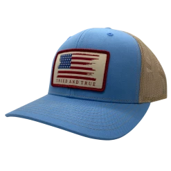 Red Horse Screen Printing Tried & True Flag Woven Patch Hat