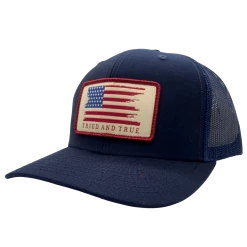 Red Horse Screen Printing Tried & True Flag Woven Patch Hat