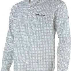 Anglers Nomad Turkey Banquet Plaid Long Sleeve Button Down Performance Shirt