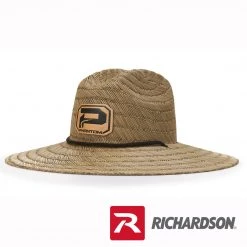 Richardson Leather Patch Straw Hat HATS