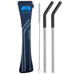 Accessories Toadfish 2 Pack Stainless Steel Straws W/ Case & Cleaner
